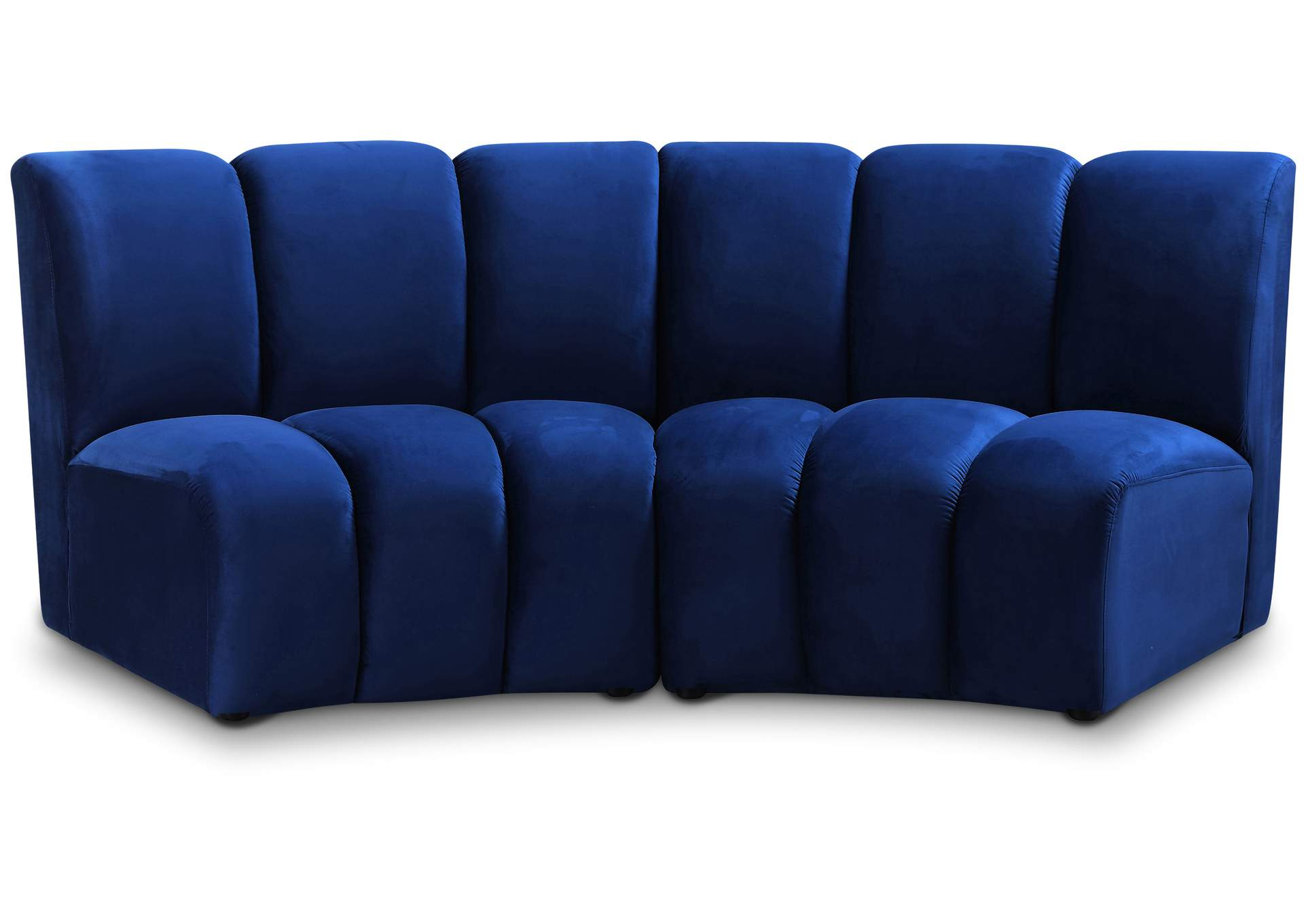 Infinity Navy Velvet 9 Piece Modular Sectional with regard to Fraser 2 Piece Modular Sofa Deep Blue