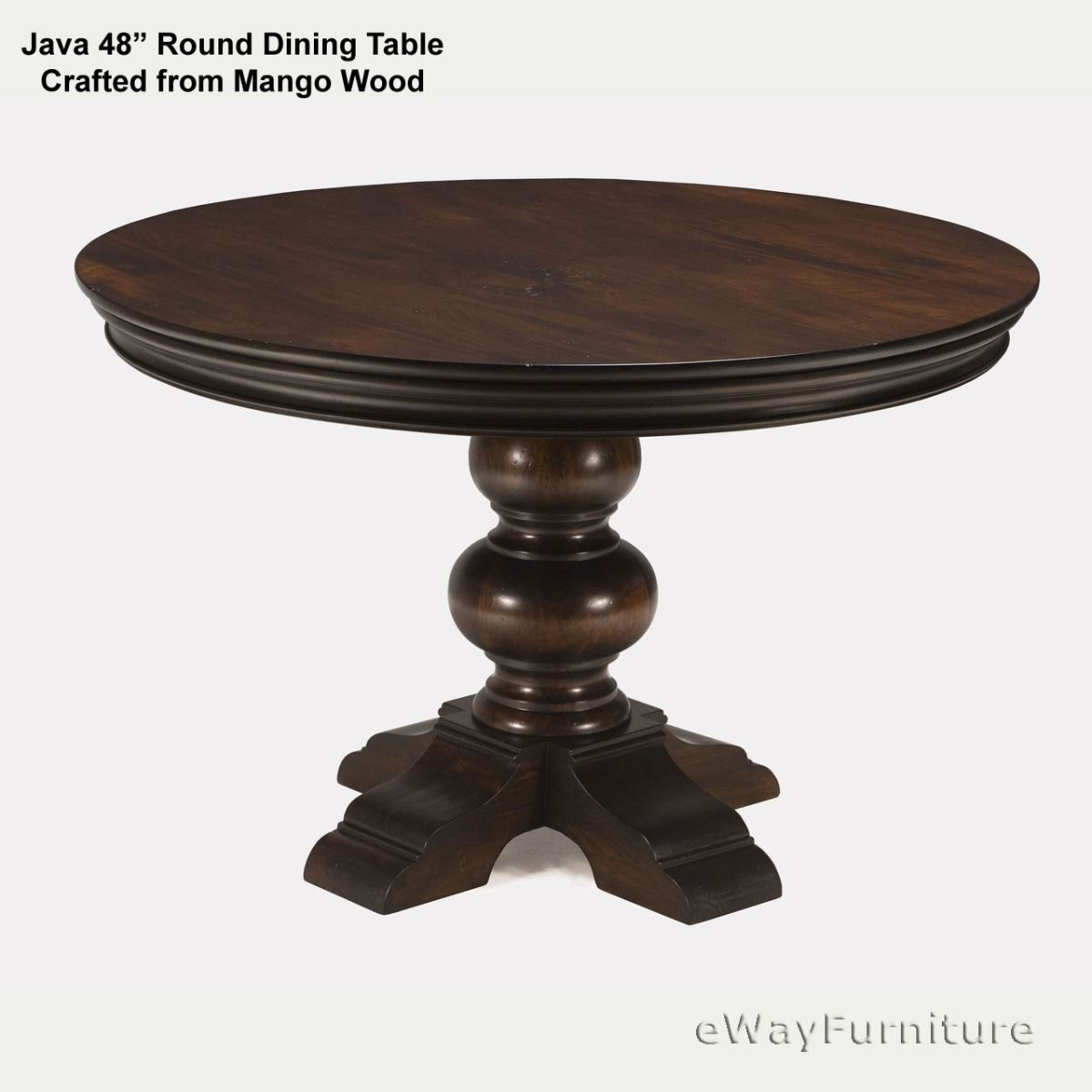 Java Round Dining Table 48 Inch in Beyond the Basics Essential Considerations for a 48" Round Dining Table