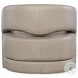 Keys Verona Sage Leather Swivel Chair From Hooker | Coleman Furniture intended for The Timeless Appeal of Sage Green Leather in Interior Design