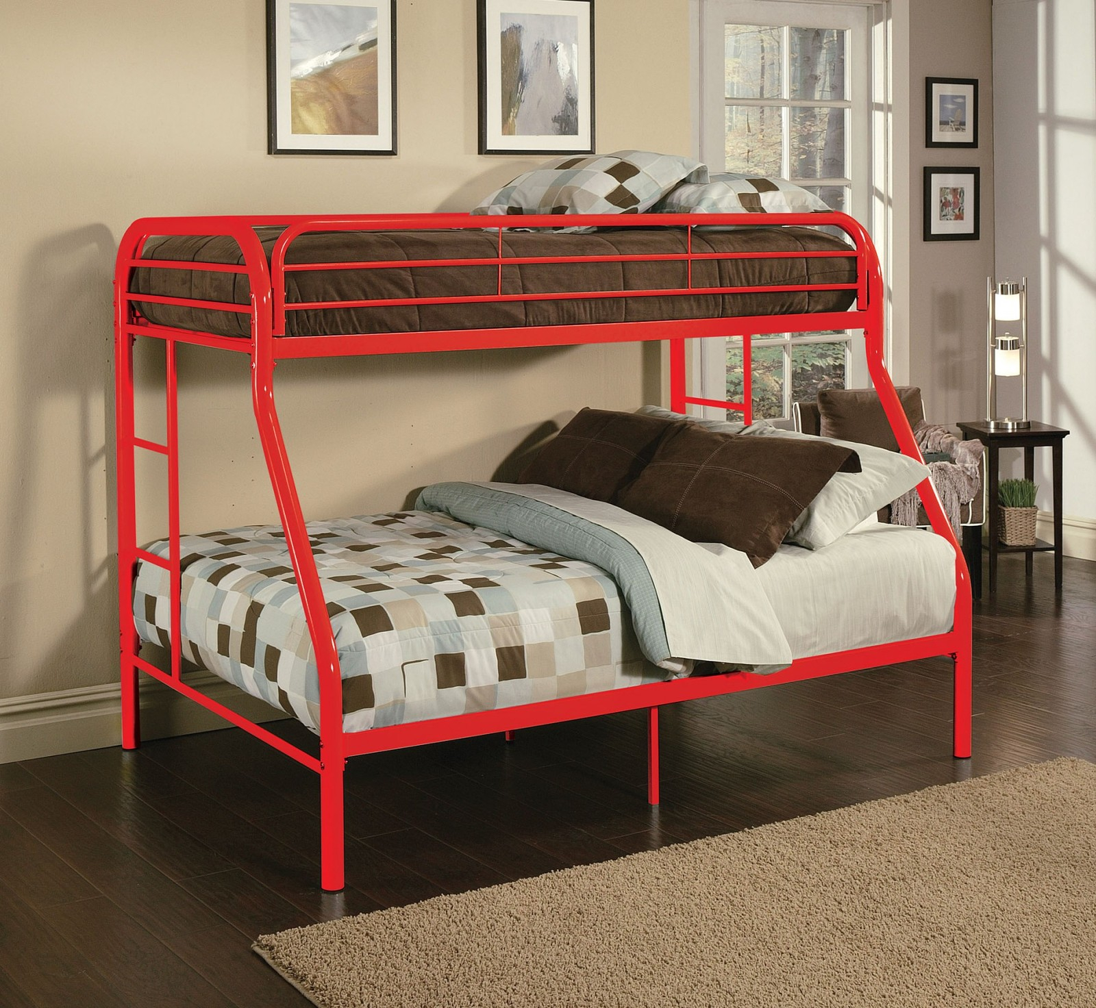 Kids, Childrens Unique Twin Over Full Metal Bunk Bed - Bedroom Furniture throughout Safety First Understanding the Features of the Rosebery Kids Bunk Bed