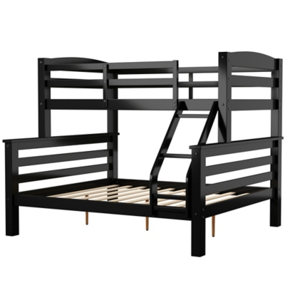 Linon Cale Black Twin Over Full Bunk Bed | Ashley with Maximizing Space with a Linon Twin Over Twin Bunk Bed