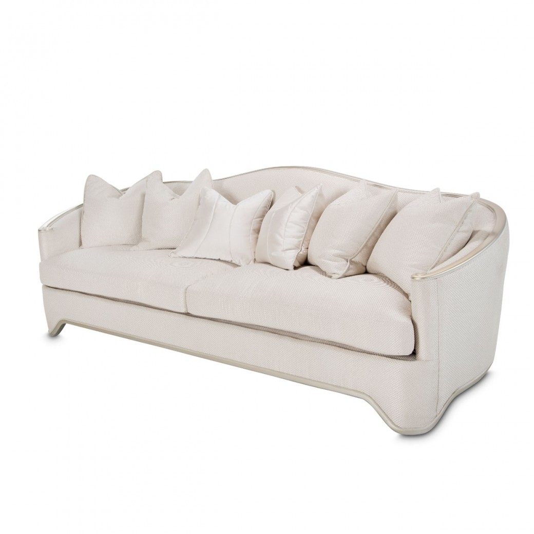 London Place Sofa Light Champagne By Michael Amini for Aico Amini London Place Sofa In Light Champagne