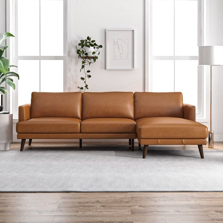 Lucio Modern Living Room Top Leather Corner Sectional Couch In Tan ... intended for Eldorado Modern Living Room Top Leather Corner Sectional Couch In Cognac Tan