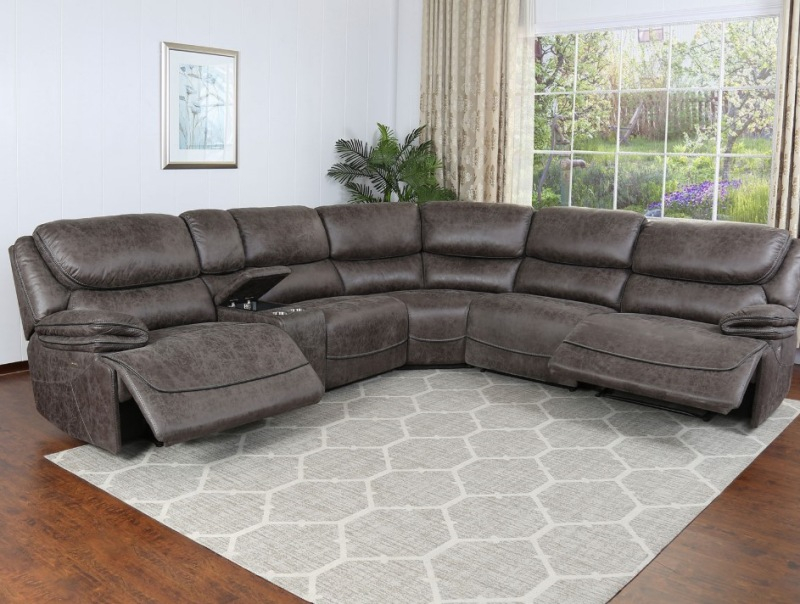 Microfiber Sectional Sofa With Recliner | Cabinets Matttroy pertaining to Bowery Hill Transitional 3-Piece Microfiber Reclining Sectional In Cocoa Brown