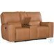 Miles Brown Leather Console Zero Gravity Power Reclining Loveseat With ... within Hooker Furniture Quality A Look at the Durability and Design of the SS727-PHZ3 Model