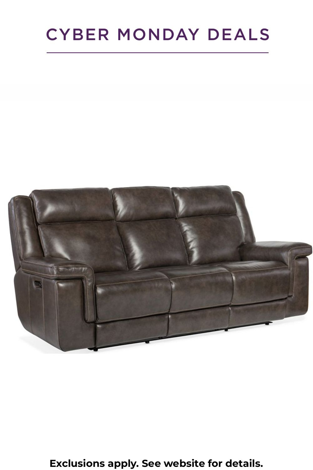 Montel Lay Flat Power Sofa With Power Headrest & Lumbar | Leather Seat ... for Elevating Your Living Space with the Hooker Furniture Montel Power Sofa