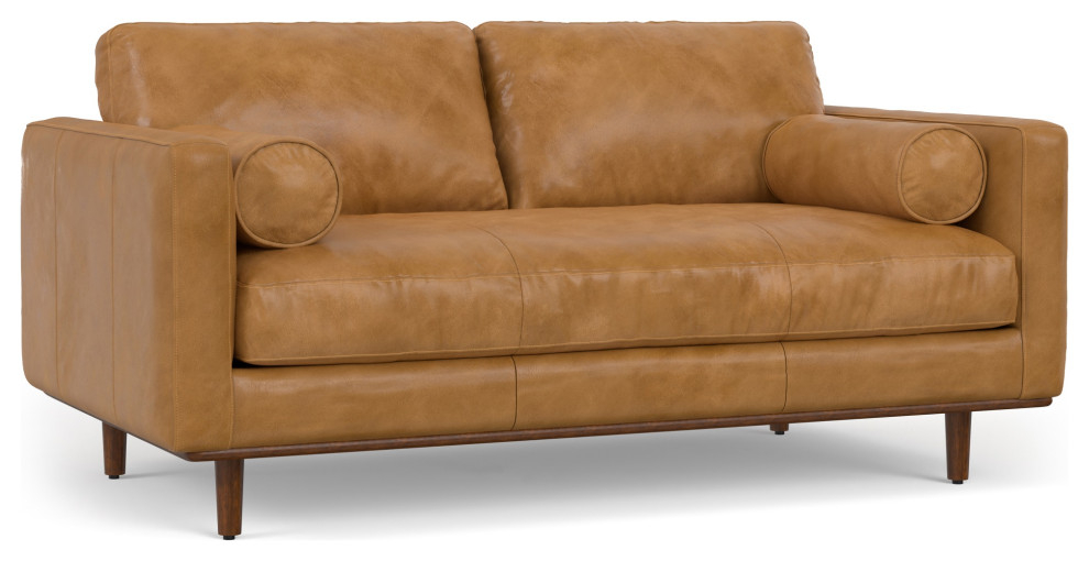 Morrison 72-Inch Sofa, Genuine Leather - Midcentury - Sofas - By Dot ... for Morrison 89-Inch Sofa, Genuine Leather
