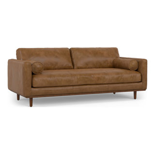 Morrison 89-Inch Sofa, Genuine Leather - Midcentury - Sofas - By Dot ... inside Morrison 89-Inch Sofa, Genuine Leather