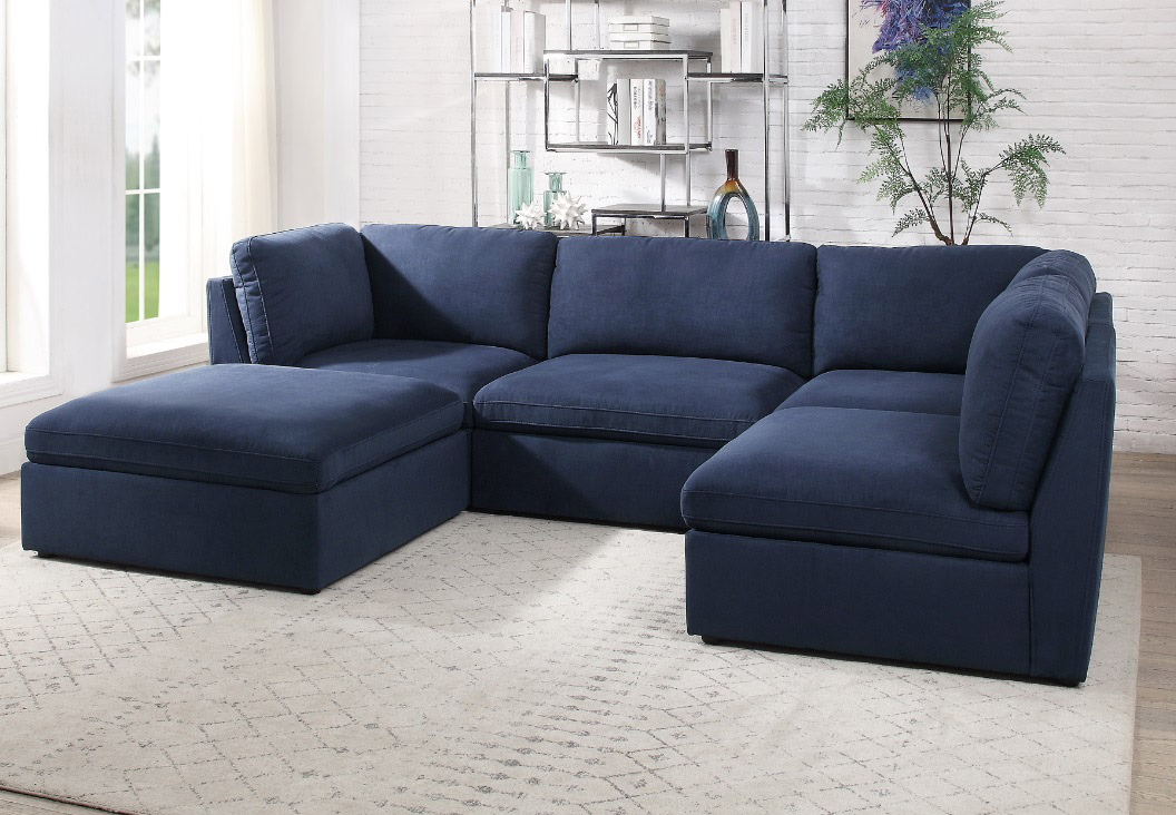 Navy Blue Sectional Sofa Bed | Cabinets Matttroy pertaining to The Fraser 2 Piece Modular Sofa Deep Blue Features You Need to Know