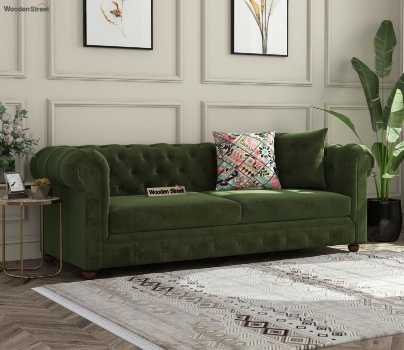 Olive Green Sofa And Loveseat | Baci Living Room within Avondale Chenille Sofa, Dark Olive Green