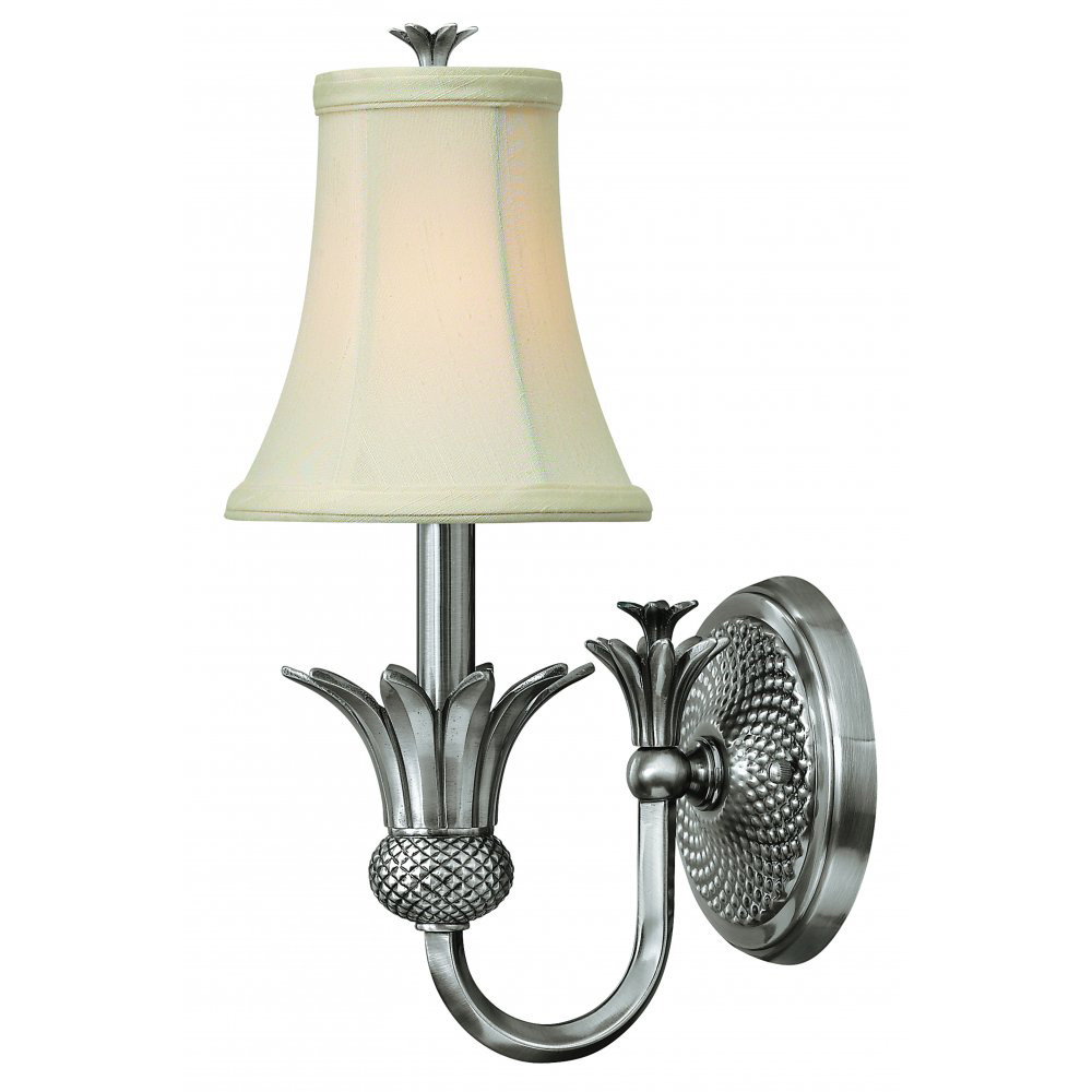 Plantation Wall Sconce Polished Antique Nickel - Hk-Plant1-Pl pertaining to Aerial Led Wall Sconce - Antique Nickel
