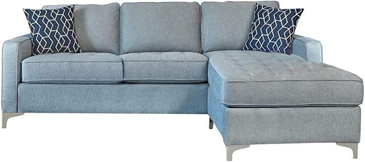 Simple Relax 2 Piece Modular Sectional With Hidden Storage, French Blue within The Fraser 2 Piece Modular Sofa Deep Blue Features You Need to Know