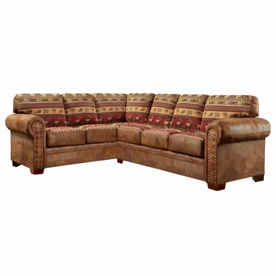 Sofas & Sectionals * | American Furniture Classics Model B1650K Sierra ... throughout Styling Your Space Inspiration for the Sierra Lodge Two Piece Sectional