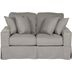 Sunset Trading Americana Box Cushion Slipcovered Sofa Stain Resistant ... inside Box Cushion Slip-Covered Sofa, Stain Resistant Performance Fabric, Gray