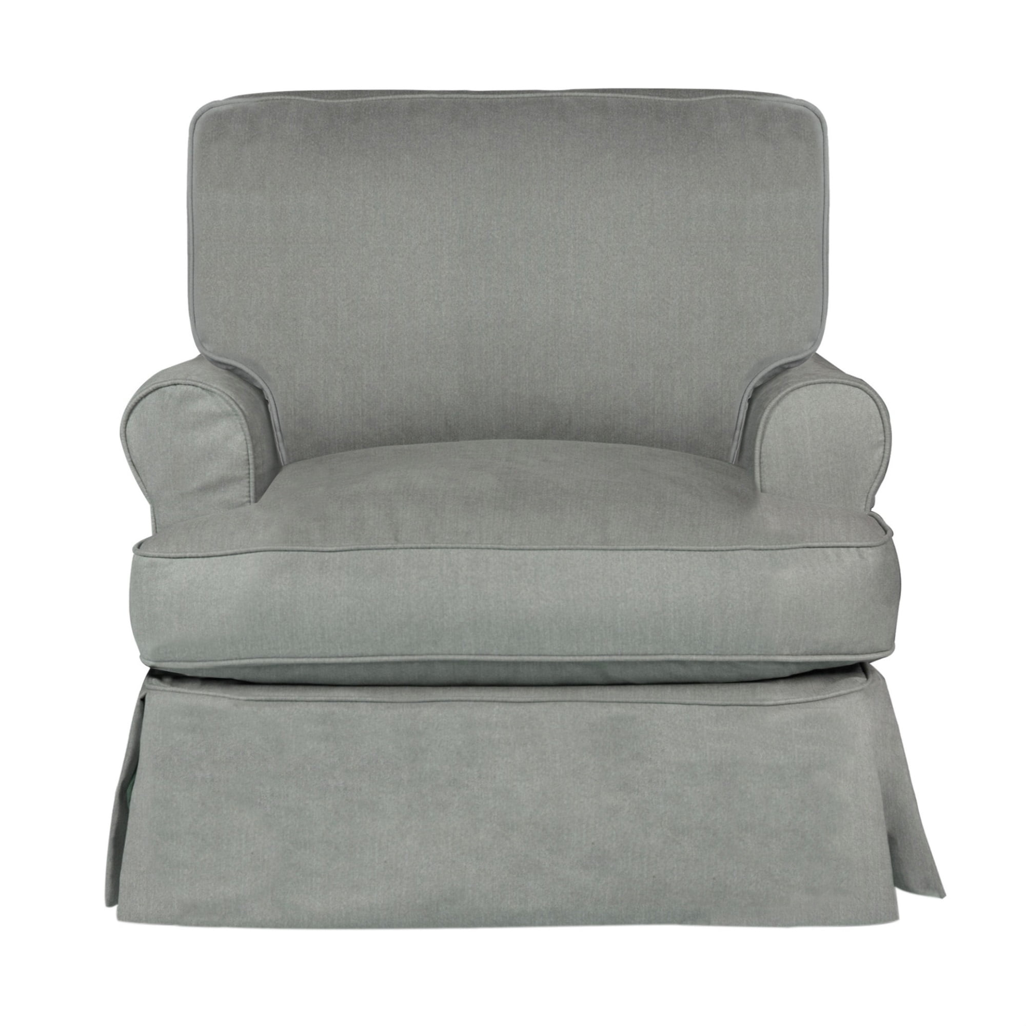 Sunset Trading Horizon Slipcovered T-Cushion Chair | Stain Resistant ... within Exploring the Versatility of Gray Sofas in Home Decor