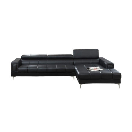 The 15 Best Black Leather Sectional Sofas | Houzz for The Benzara BM168760 Three Piece Sectional Evaluating Its Features and Benefits