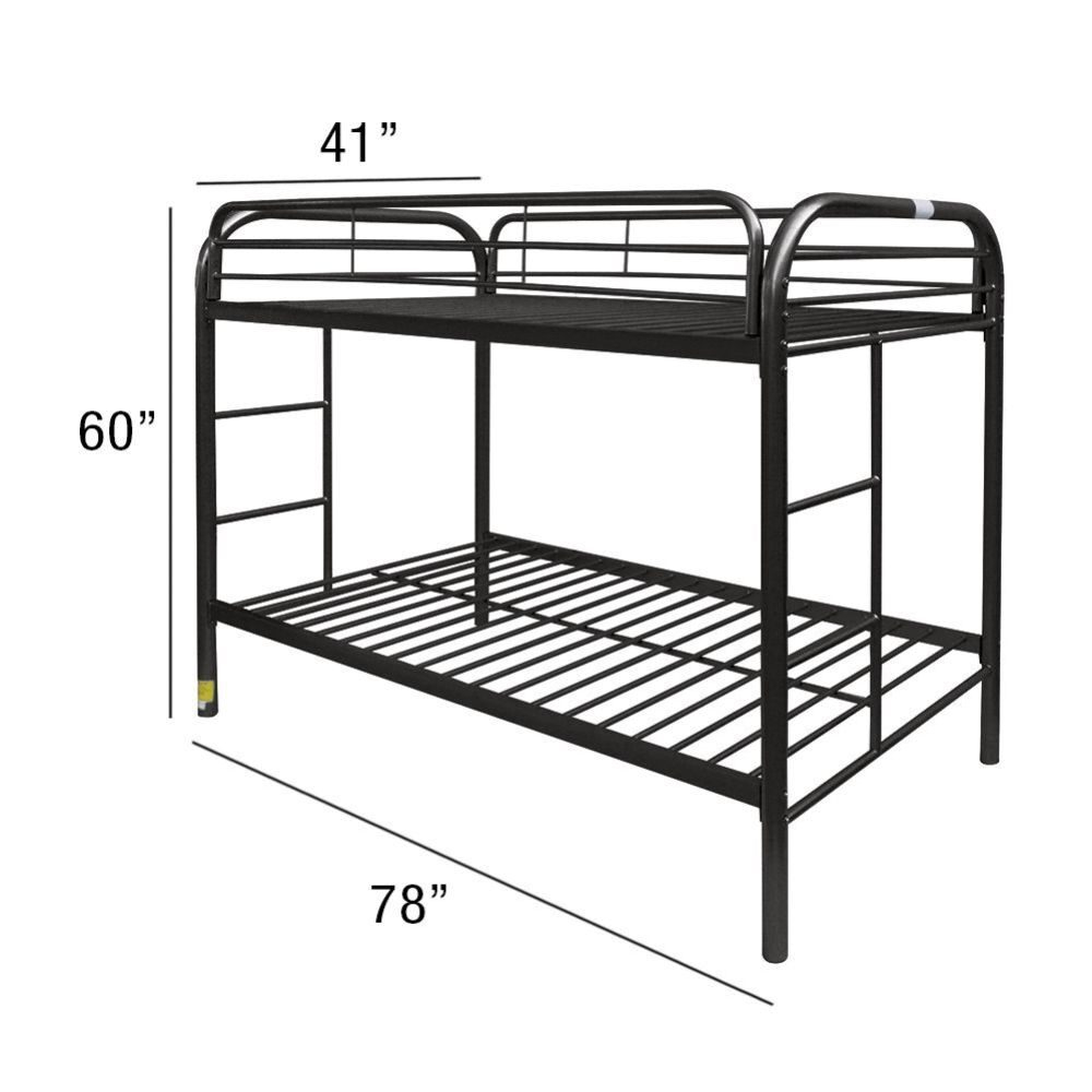 Thomas Black Twin Size Bed 02188Bk Acme Corporation Kids Bedroom ... regarding Maximizing Space Exploring the Benefits of the Acme Furniture Bunk Bed