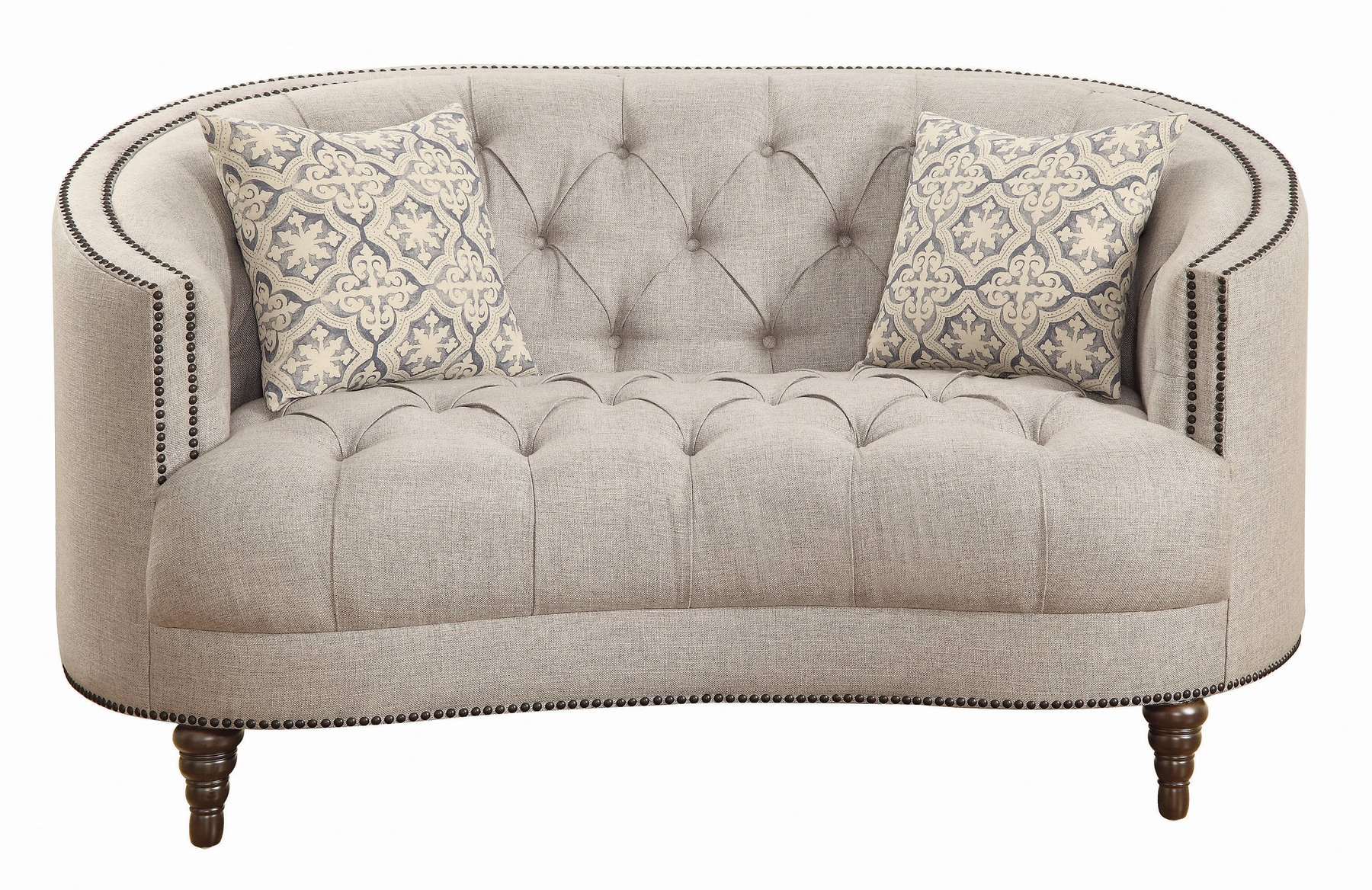 Traditional Gray Fabric Tufted Curved Back Sofa within Choosing the Right Classic Tufted Curved Back Sofa for Your Space Considerations and Styles