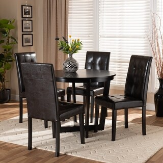Vida Modern And Contemporary Dark Brown Faux Leather Upholstered And ... with Preserving Your Investment How to Maintain the Beauty of Dark Brown Faux Leather