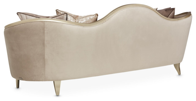Villa Cherie Velvet Sofa - Porcini/Hazelnut - Midcentury - Sofas - By ... inside Beyond the Surface A Deep Dive into the Villa Cherie Velvet Sofa's Craftsmanship