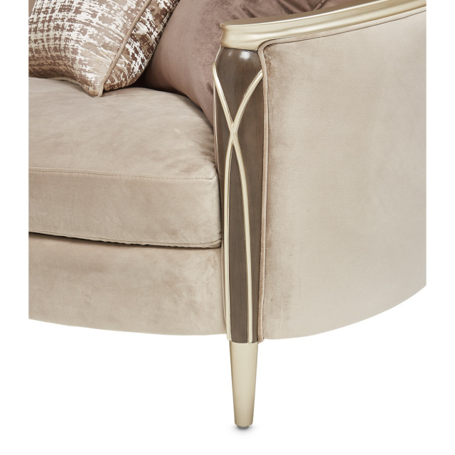 Villa Cherie Velvet Sofa - Porcini/Hazelnut - Midcentury - Sofas - By ... pertaining to Beyond the Surface A Deep Dive into the Villa Cherie Velvet Sofa's Craftsmanship