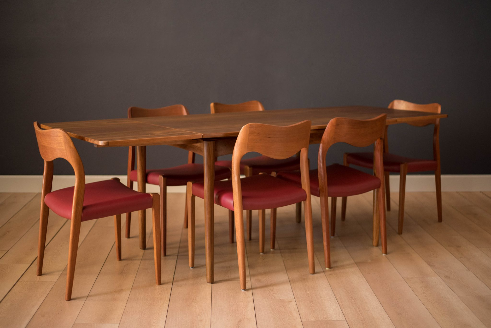 Vintage Danish Walnut Extendable Dining Table By Arne Hovmand-Olsen ... inside Caring for Your 75" Walnut Dining Table Preserving its Beauty for Years