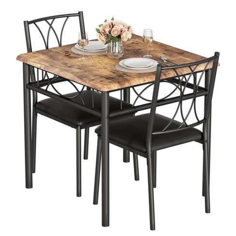 Whizmax 3 Piece Kitchen Table Set, Dining Table And Chairs For 2 For ... throughout Beyond the Basics Unveiling the Features of Mahogany Dining Furniture