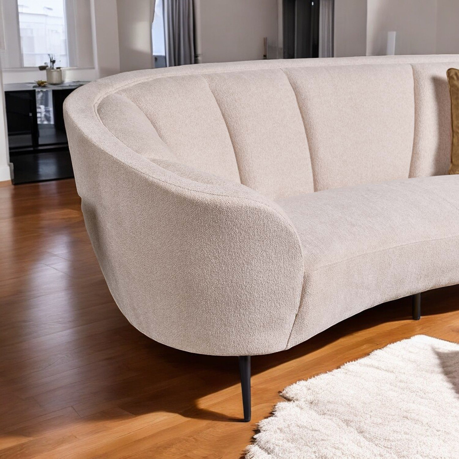Woods Lola 3 Seater Sofa - Woods Furniture throughout Lola 3 Seater Sofa, Beige