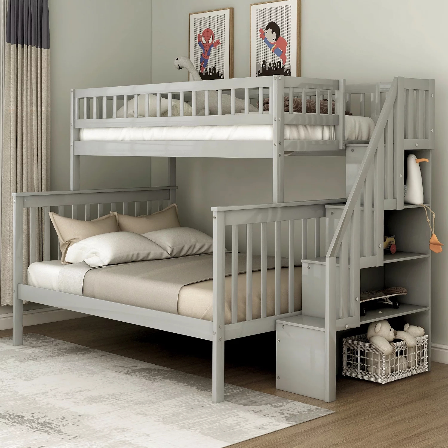 10 Amazing Twin Over Full Bunk Bed With Stairs For 2023 | Storables regarding
