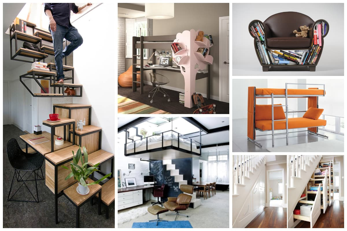 20 Cool Examples Of Space Saving Furniture | Inspirationfeed regarding Space-Saving Solutions with Gewnee Multifunction Sofas Mastering Small Living