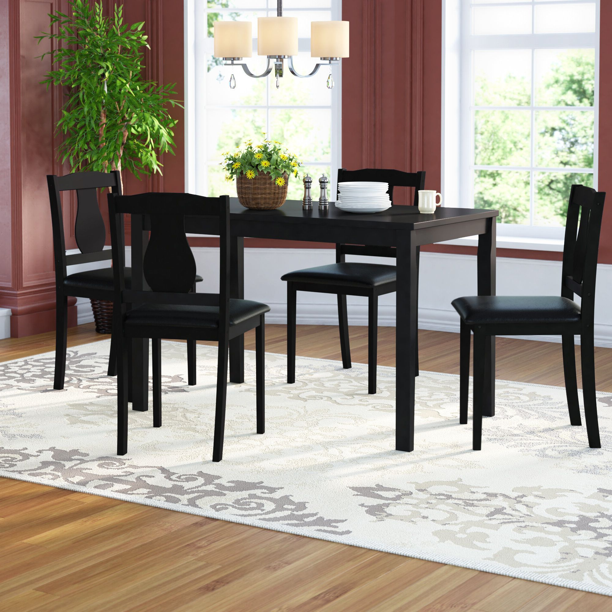 20 Photos Maynard 5 Piece Dining Sets in