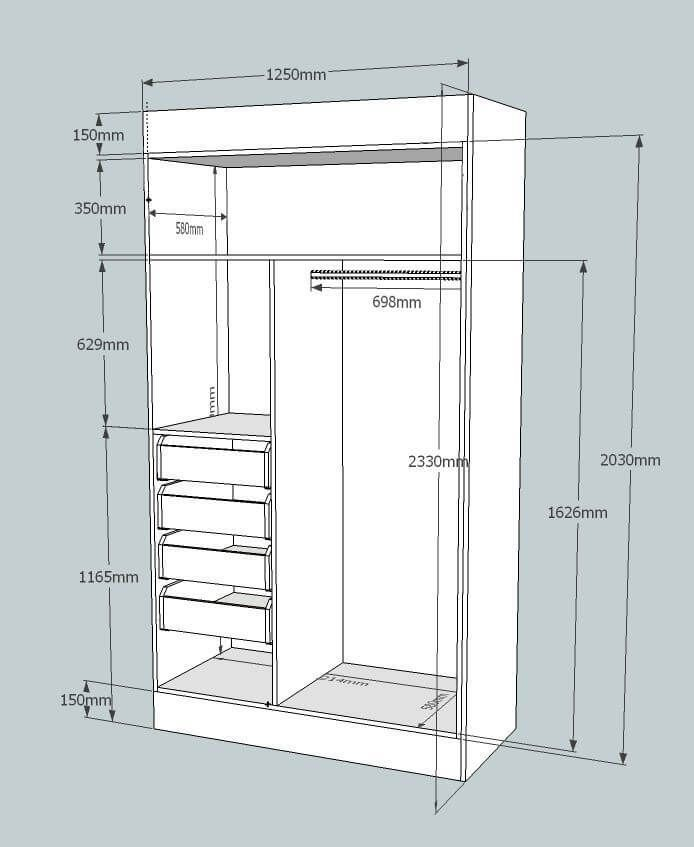 35 Standard Wardrobe Dimension Ideas - Engineering Discoveries ... intended for Measuring Up Essential Dimensions for a 31.5 Inch Kids Wardrobe