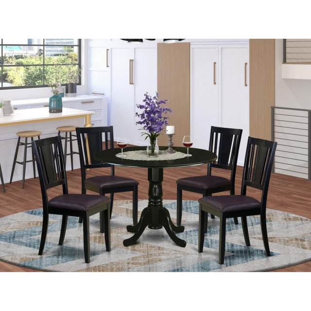 5-Piece Dinette Set, Dining Table And 4 Chairs - Traditional - Dining ... for