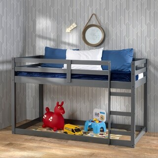 Acme Gaston Ii Twin Size Loft Bed Bunk Bed With Safety Guardrail And ... within Acme Gaston Ii Twin Loft Bed, Pink Finish