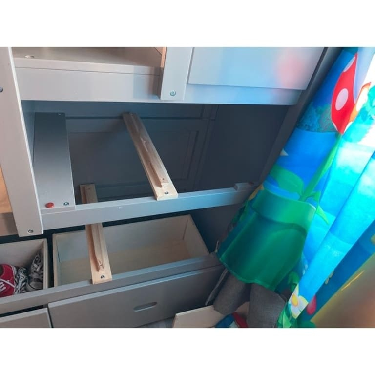 Acme Jason Ii Loft Bed &Amp; Storage Ladder, Gray - On Sale - Bed Bath ... for