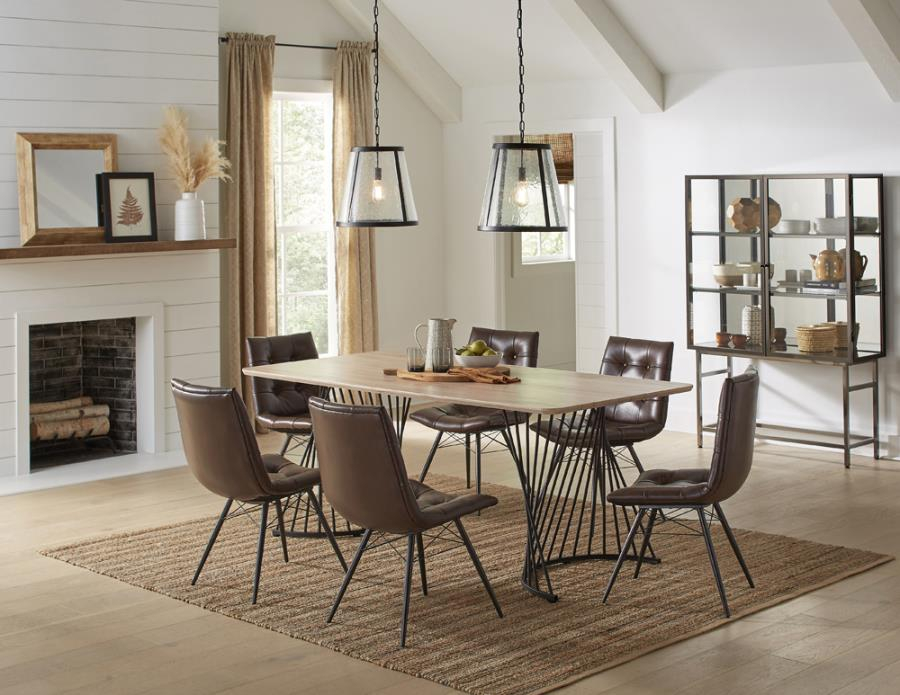 Altus Swirl Base Dining Table for
