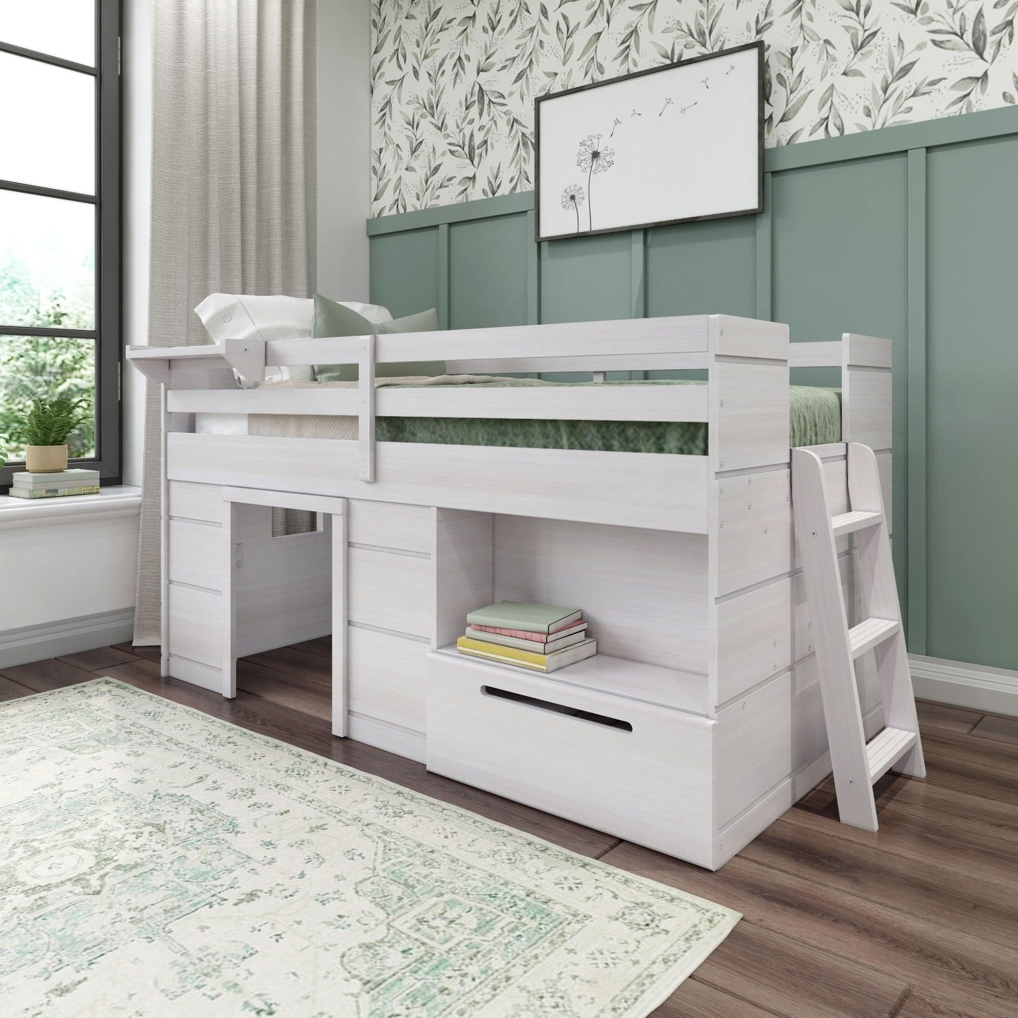 Amazon.com: Donco Kids Low Study Loft Bed : Home &Amp; Kitchen pertaining to