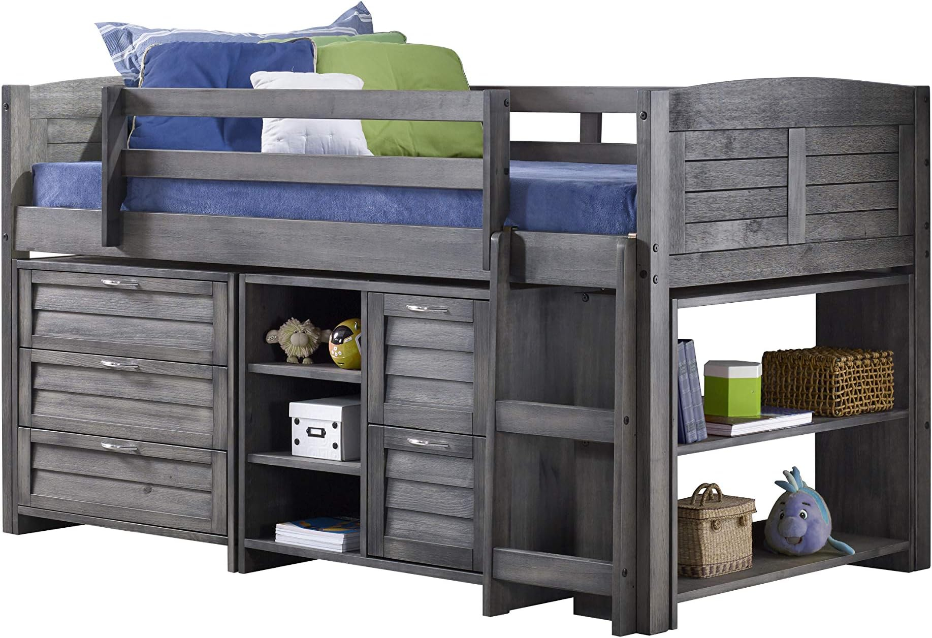 Amazon.com: Donco Kids Low Study Loft Bed : Home &Amp; Kitchen throughout