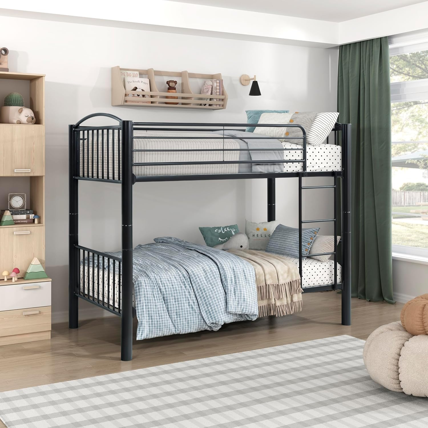 Amazon.com: Lexicon Metal Bunk Beds For Kids Bunk Bed With Storage ... intended for