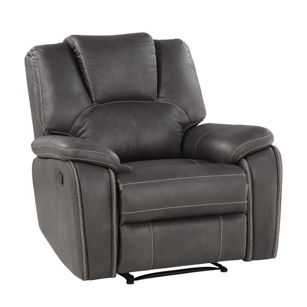Amazon.com: Steve Silver Co Katrine Manual Recliner, Padded Charcoal ... intended for Katrine Manual Reclining Sofa Charcoal Understanding the Features