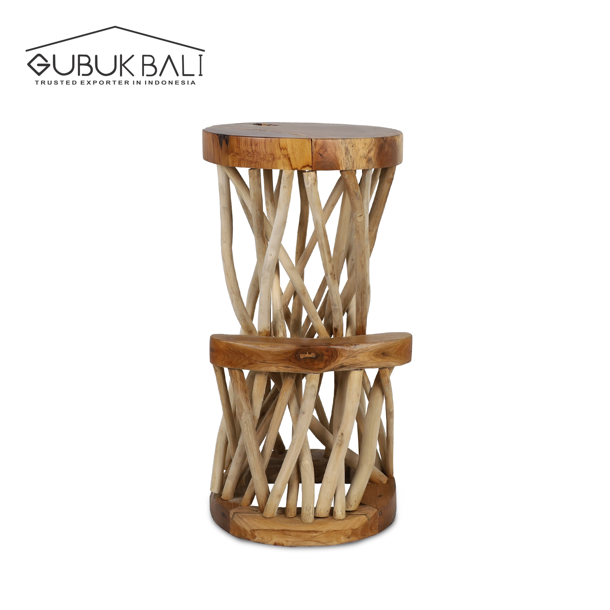 Bar Stool | Gubuk Bali pertaining to Natural Wood Color Wardrobe and Drawer Cabinet Combinations: Designing for Function and Aesthetics