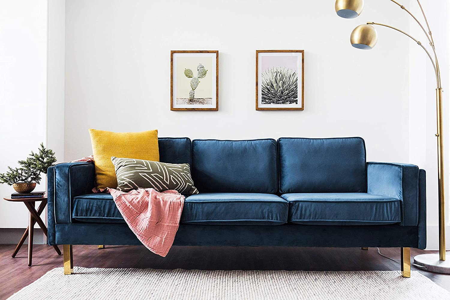Blue Velvet Sofas With Creative Living Room Decor Ideas with regard to Creating a Cozy Haven How to Style Your Living Room with a Velvet Sofa