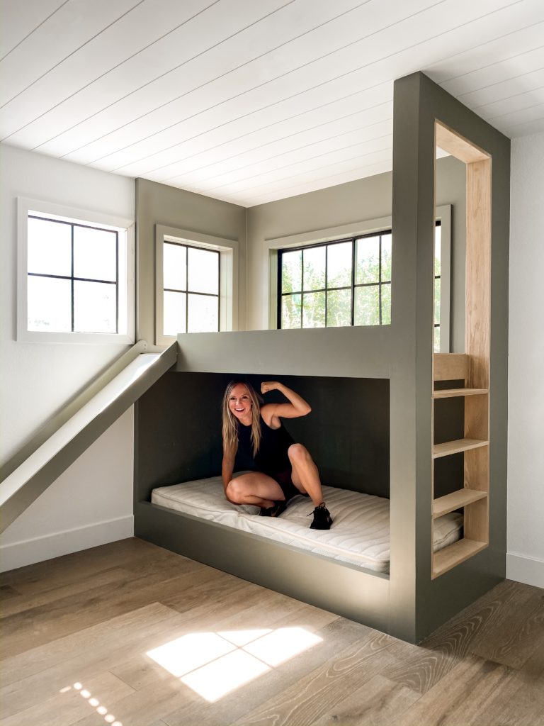 Built-In Bunk Bed Reveal - Angela Rose Home | Bunk Beds Built In, Built ... with