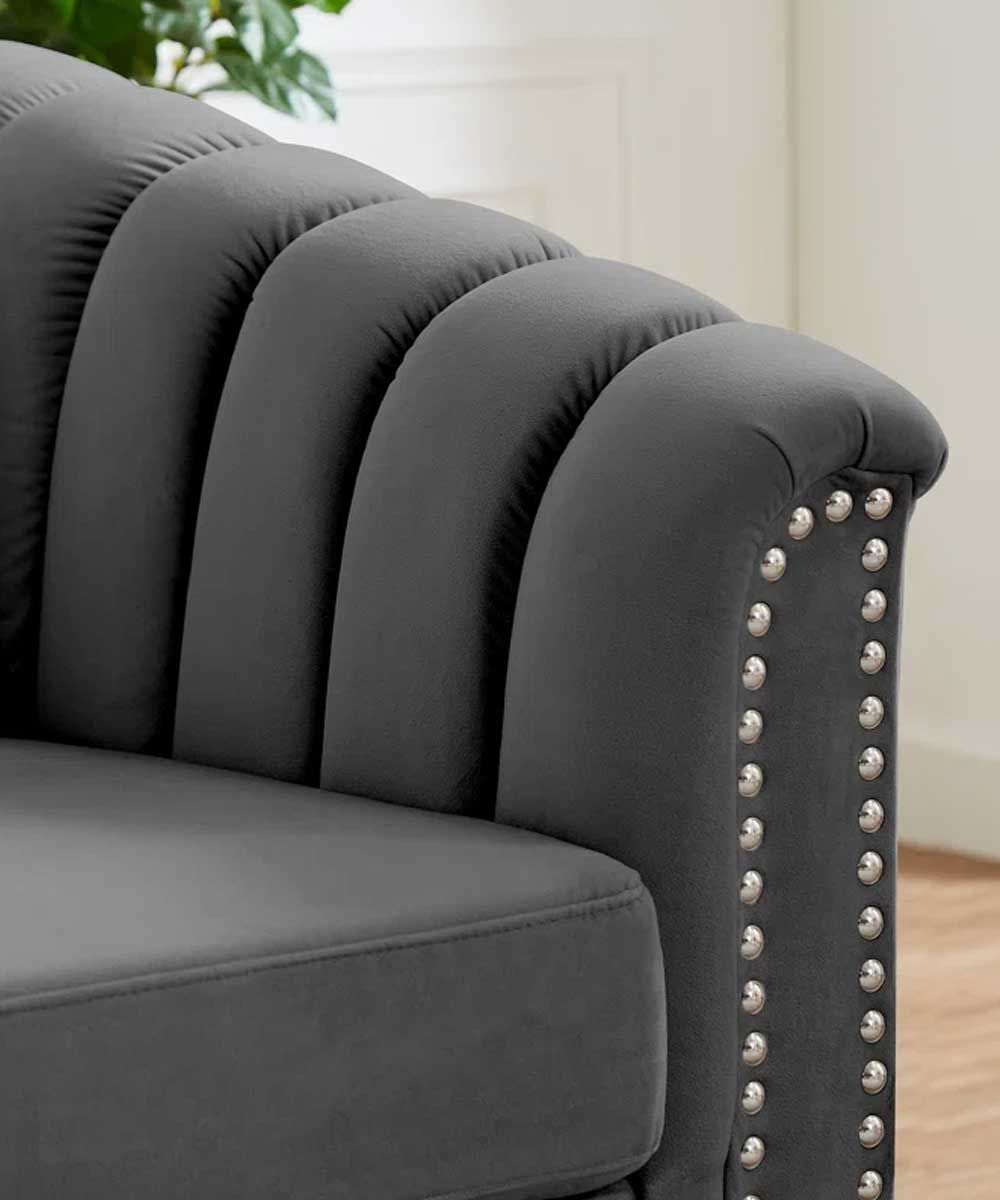 Channel Tufted Upholstered Sofa Sanfurniture.ae pertaining to The Psychology of Sofa Design How Channel Tufting Shapes Your Room