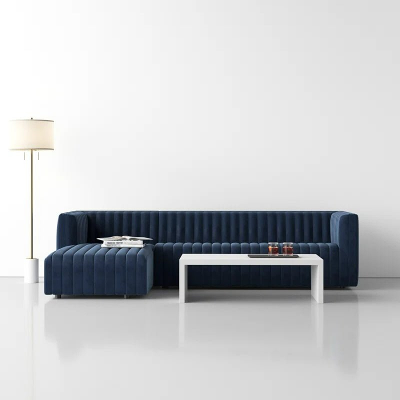 Channel Tufting Sectional Sofa - Deluxe Furniture pertaining to