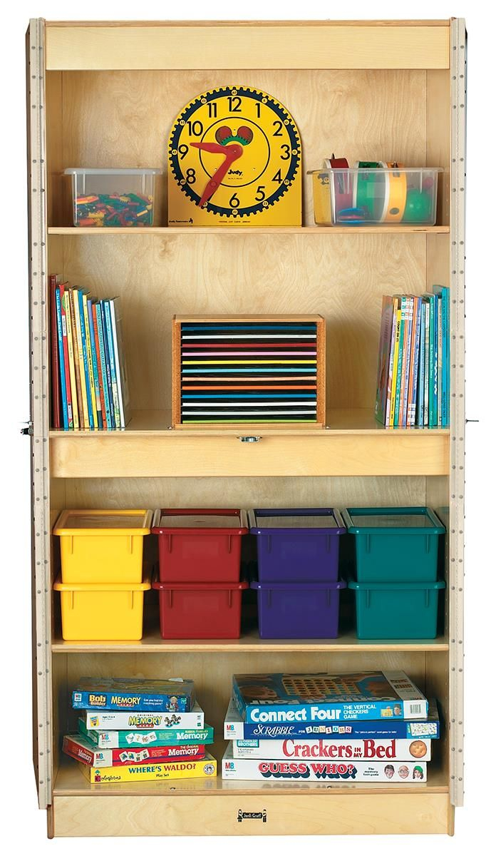 Children's Storage Cabinet For Floor, Lockable, Adjustable Shelves ... for