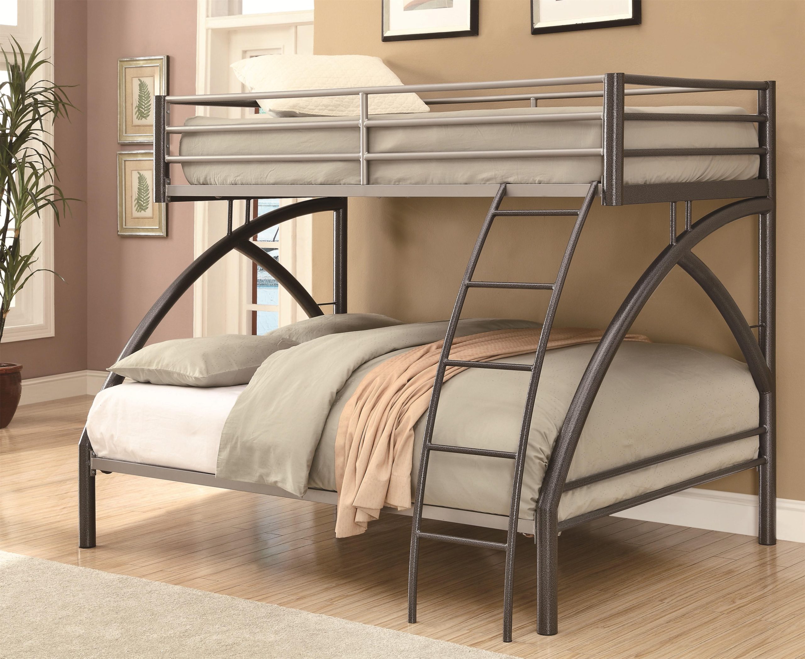 Coaster Bunks Twin-Over-Full Contemporary Bunk Bed | Value City ... intended for Choosing the Right Coaster Youth Twin/Full Bunk Bed Understanding the Key Features