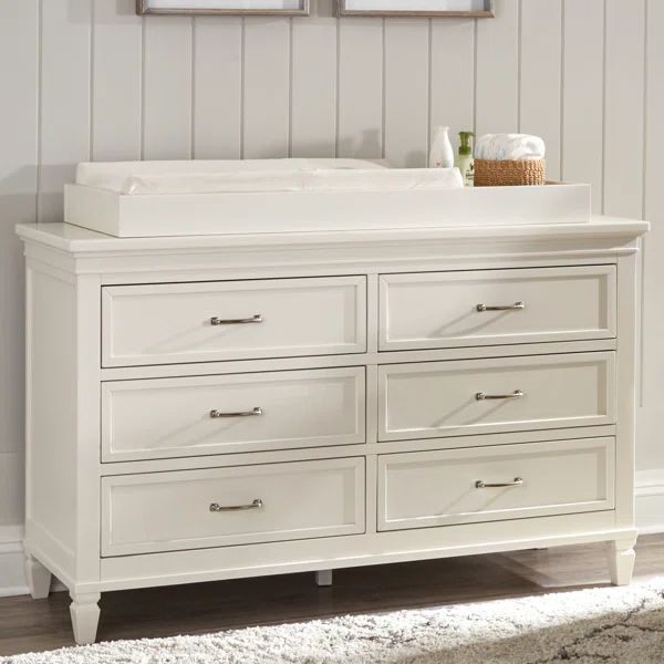 Darlington Wide 6 Drawer Double Dresser | Baby Dresser, Nursery ... intended for
