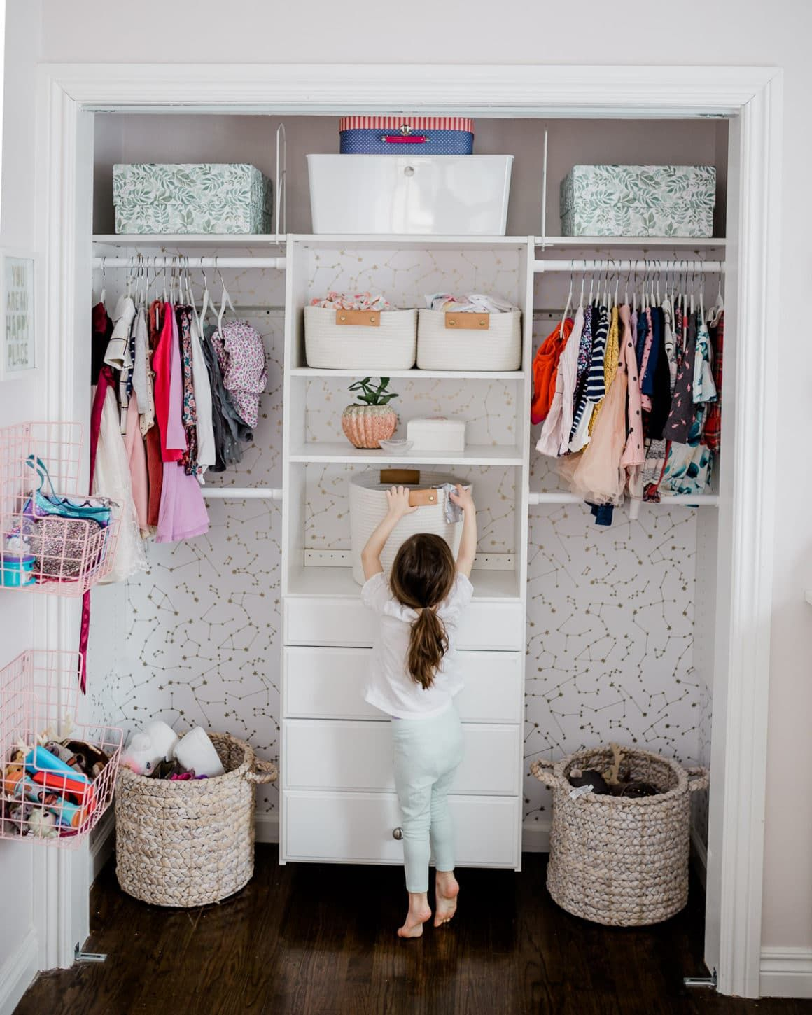 Diy Kids Closet Makeover: Grace & Joey's Closet Transformation | Closet ... intended for Key Features to Look for in a Kid's Wardrobe