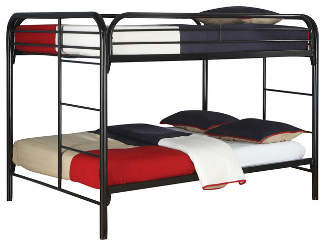 Emma Mason Signature Edie Youth Full/Full Bunk Bed In Black ... with